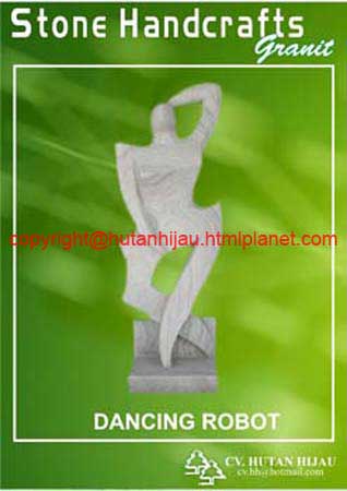 ST - dancing robot - stone handicraft