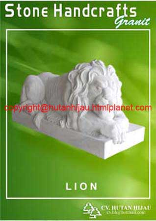 ST - lion - stone handicraft