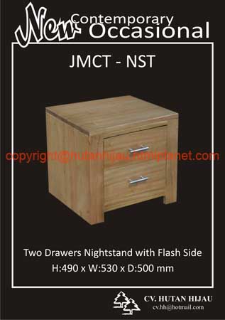 JMCT -NST Two drawers nightstand with flash side
