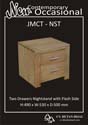 JMCT -NST Two drawers nightstand with flash side