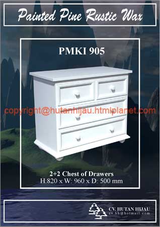 PMKI - 905 - 2+2 drawers chest