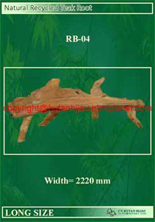 RB-04 - Natural Teak Root Bench