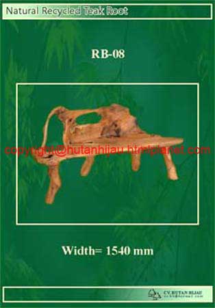 RB-08 - Natural Teak Root Bench