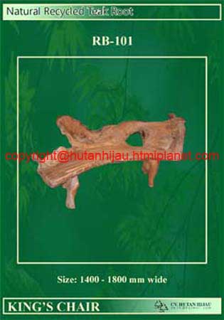 RB-101 - Natural Teak Root Bench