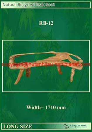 RB-12 - Natural Teak Root Bench