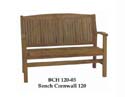 Teak Garden Furniture - Bench Cornwall 120