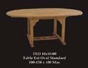 Teak Garden Furniture - Ext Oval Standar