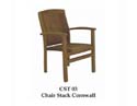 Teak Garden Furniture -Chairs Stack Cornwall