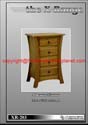 XR-203 - Natural Waxed Pine X style furniture - 4 Drawers Narrow