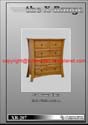 XR-207  - Natural Waxed Pine X style furniture - 2+3 Drawers Chest