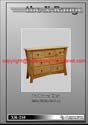 XR-210  - Natural Waxed Pine X style furniture - 3+4 Drawers Chest