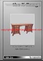 XR-216 - Natural Waxed Pine X style furniture - Double Pedestal Dressing Table